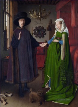 ジョヴァンニ・アルノルフィーニとその妻の肖像 ルネサンス ヤン・ファン・エイク Oil Paintings
